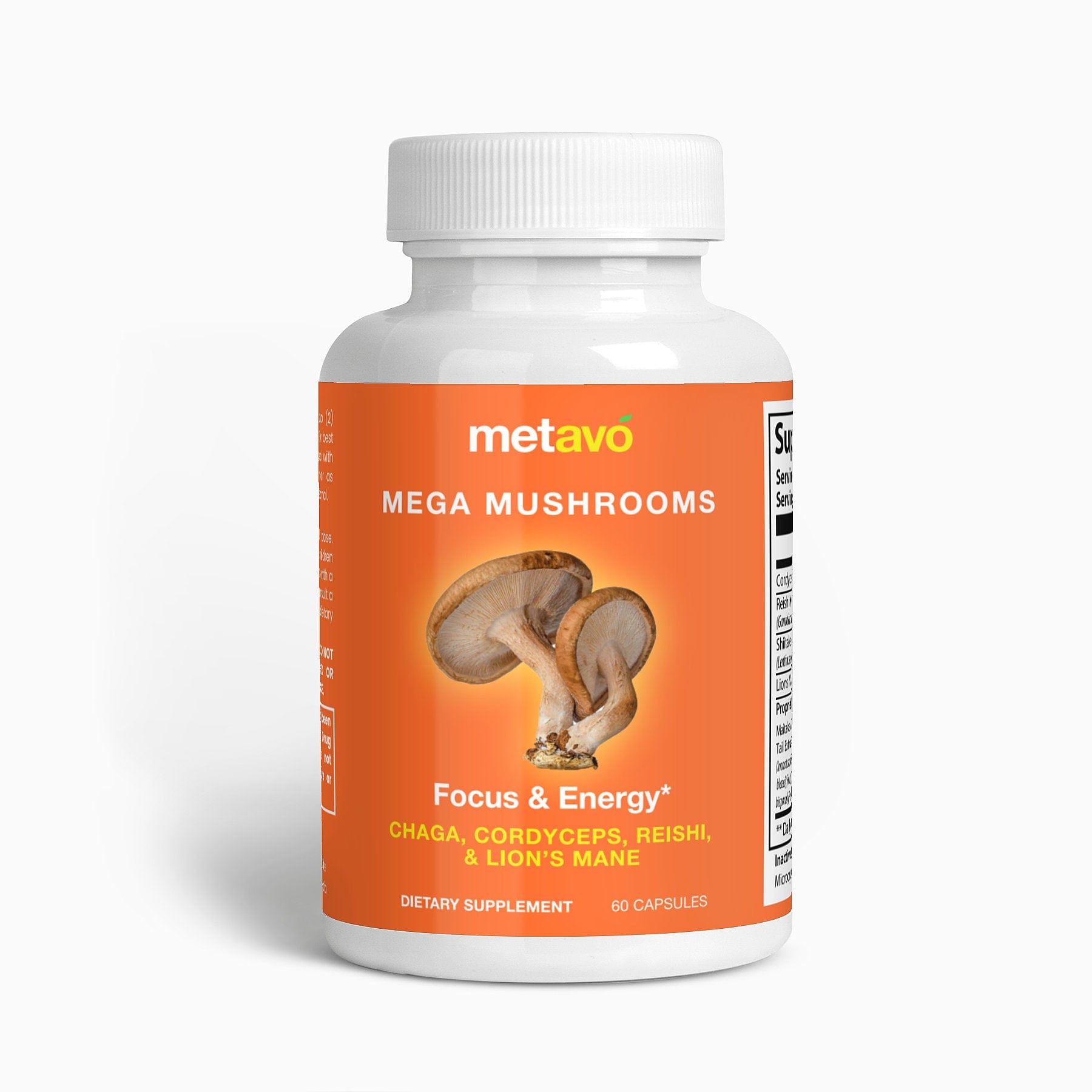Metavo.com Natural Extracts Mega Mushrooms