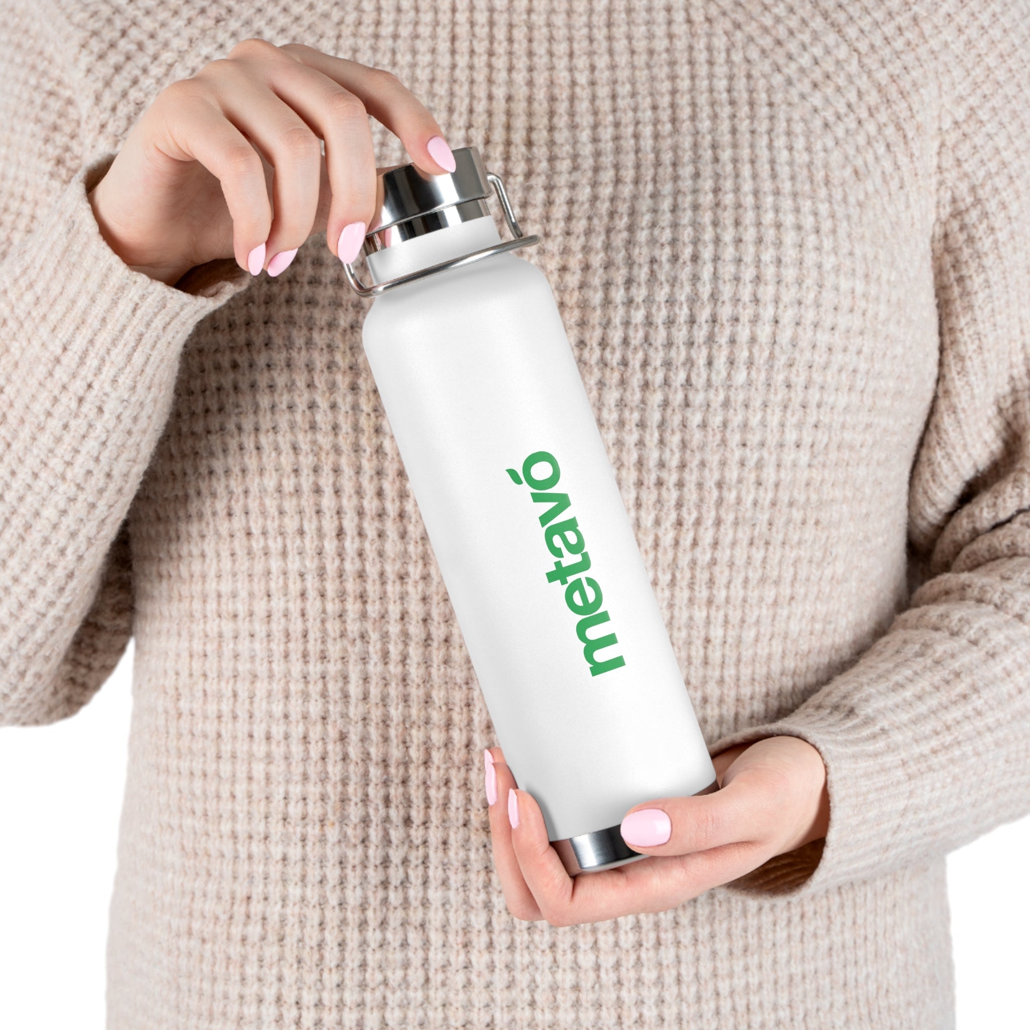Printify Mug White / 22oz Metavo Copper Vacuum Insulated Bottle, 22oz