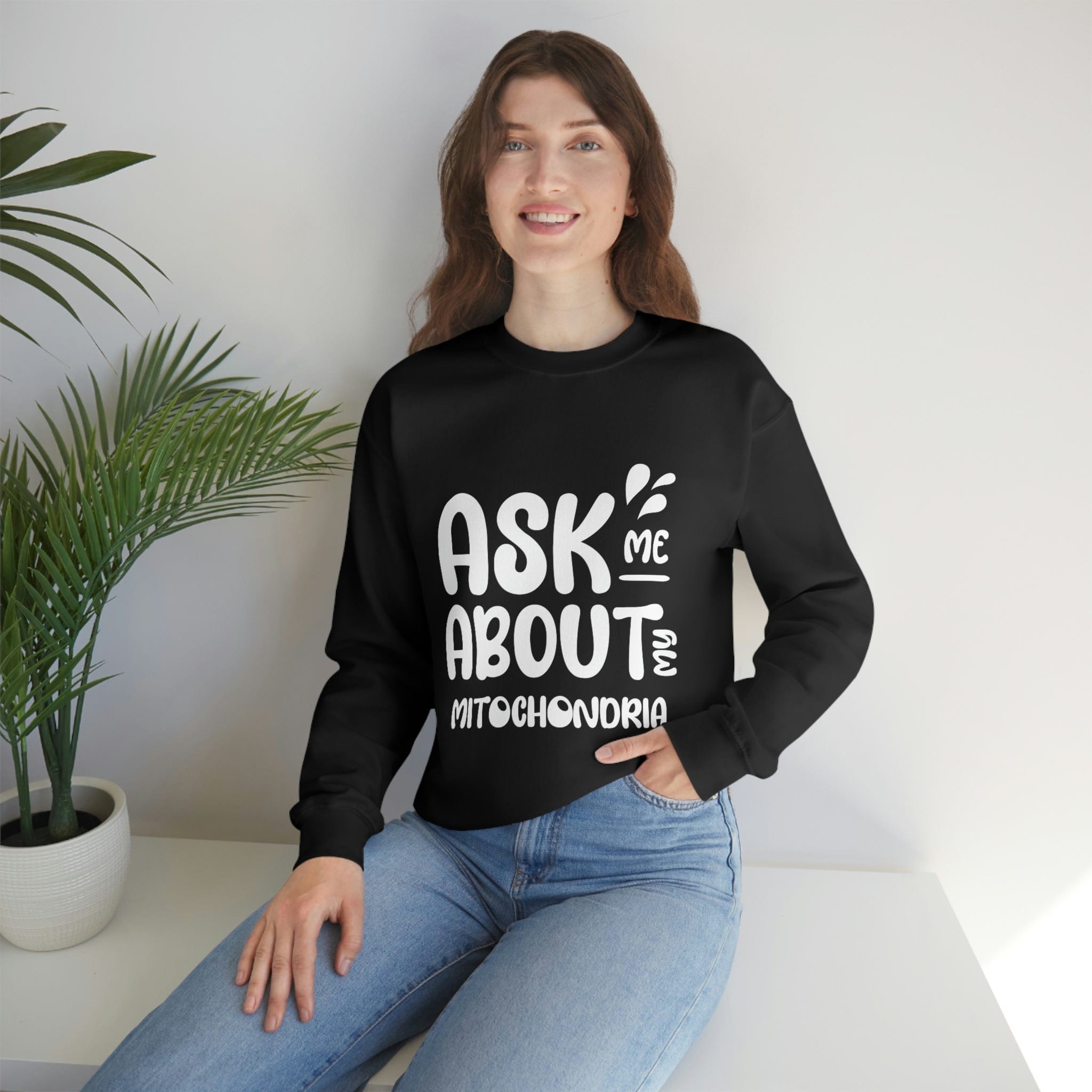 Printify Sweatshirt Mitochondria Unisex Heavy Blend™ Crewneck Sweatshirt