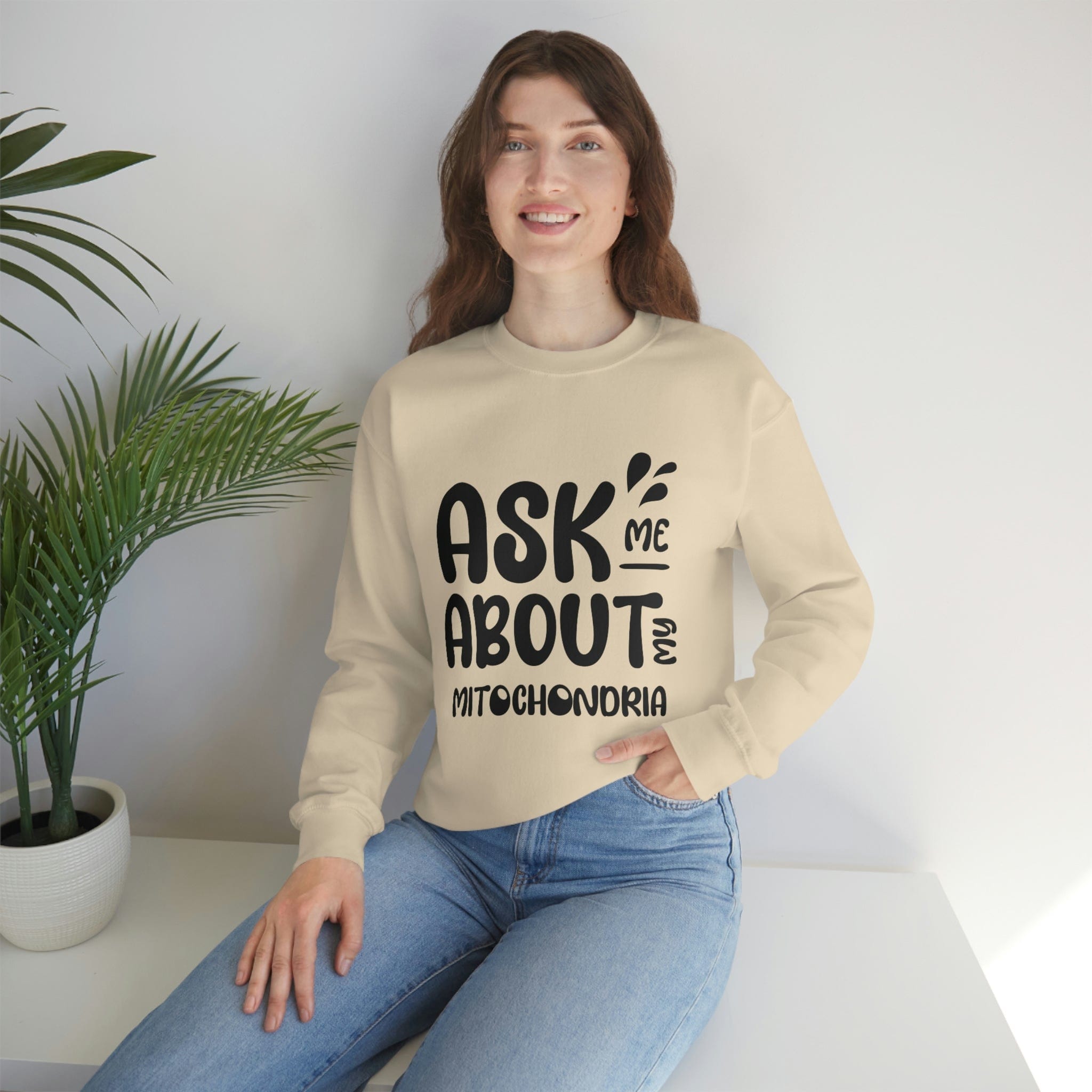 Printify Sweatshirt Mitochondria Unisex Heavy Blend™ Crewneck Sweatshirt