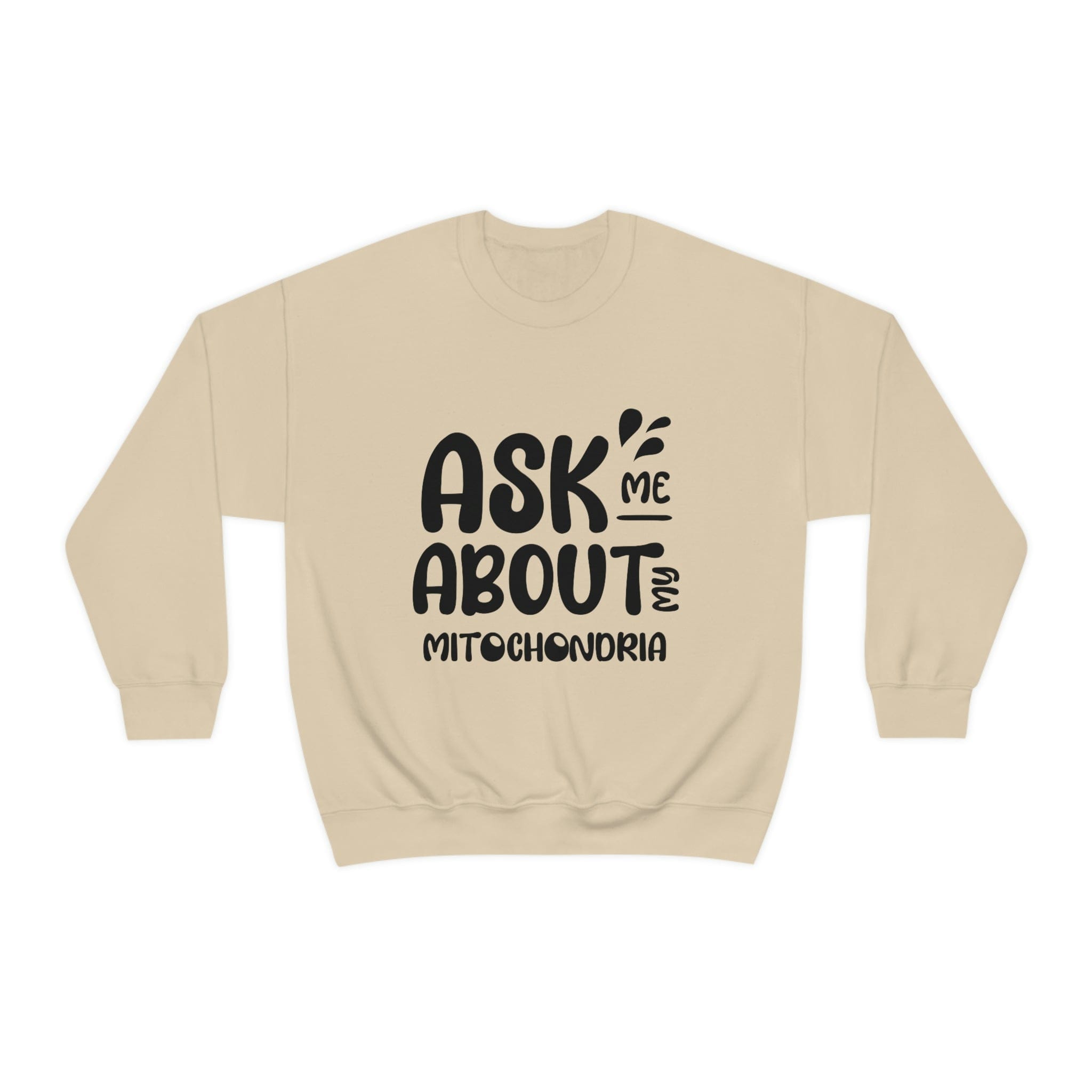 Printify Sweatshirt S / Sand Mitochondria Unisex Heavy Blend™ Crewneck Sweatshirt