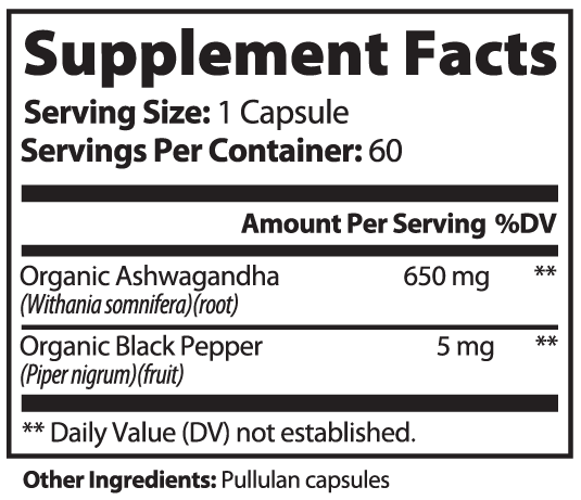 Supliful Natural Extracts Calming Ashwagandha | 30 Serve